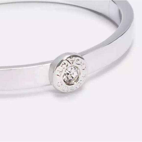 Coach Open Circle Hinged Bangle - Picture 2 of 11